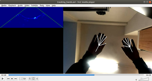 Training of AI model with reference data from sensor with infrared camera.